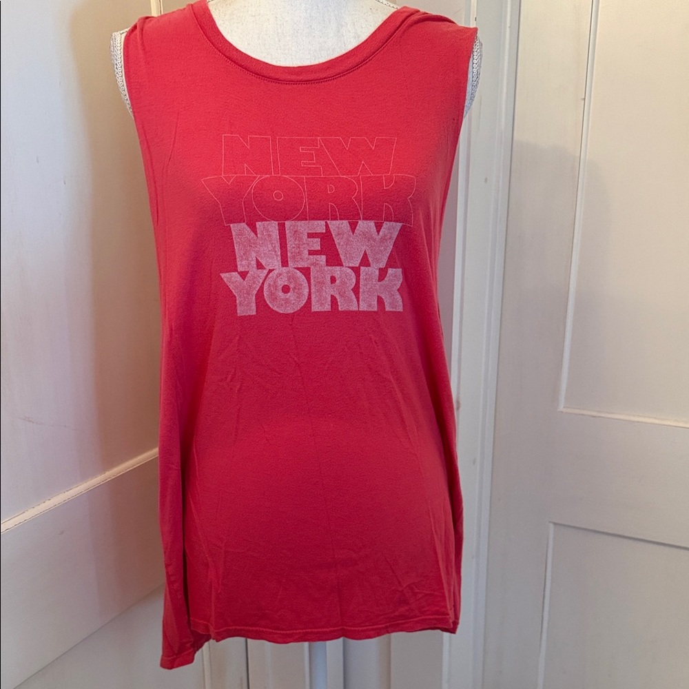 New York Graphic Women's Red Tank Top